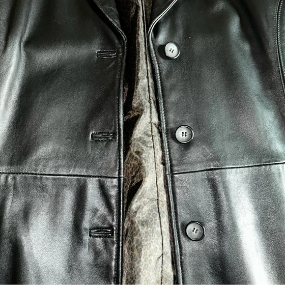 Jacqueline Ferrar Black Leather Jacket - Picture 4 of 12